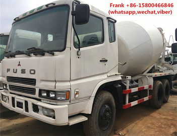 الصين MITSUBISHI Fuso Used Concrete Mixer Trucks 8m3 خلط سعة وقود الديزل موزع