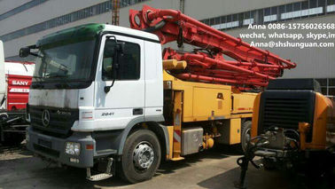 الصين 300 KW مستعملة مضخة الخرسانة شاحنة محمولة على مضخة الخرسانة مع بنز شاحنة الشاسيه موزع