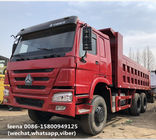 الصين الديزل HOWO 375 تستخدم شاحنات قلابة 25-30 طن القدرات 16-20 متر مربع تفريغ مربع الشركة