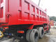 Red 30 Tons شاحنة قلابة 13000 Kg Vehicle Weight Manual ناقل حركة يدوي المزود